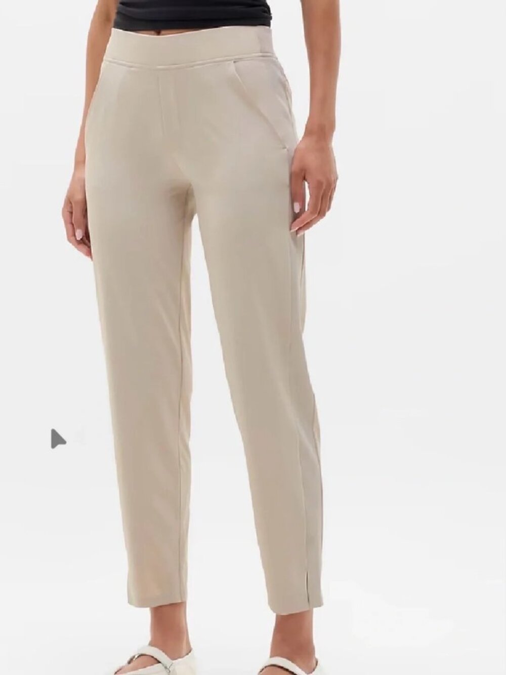 Athleta Brooklyn Ankle Pant SP24 Beige 8